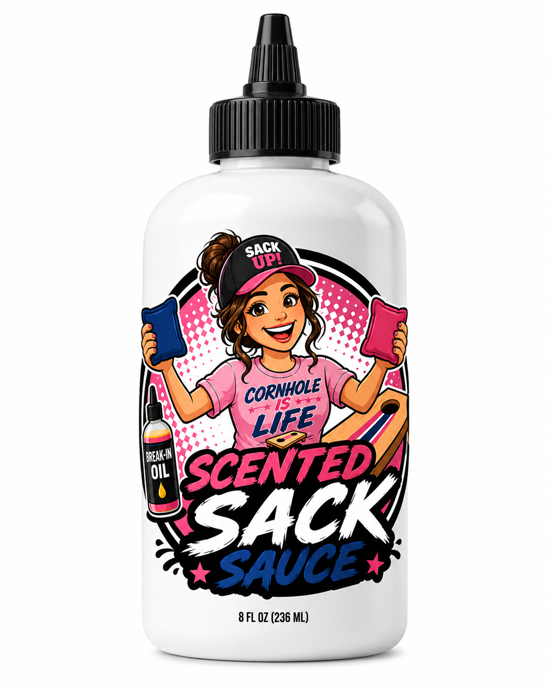 Product Title
Scented Sack Sauce – Cornhole Bag Break-In Spray | Faster Break-In, Better Feel | Multiple Scents Available